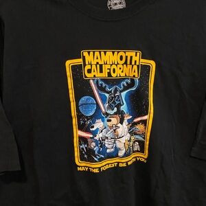 Mammoth California Black Graphic Short Sleeve Tee